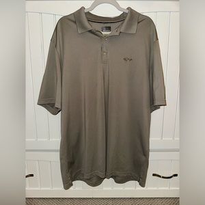 Greg Norman Grey Drifit Golf Polo